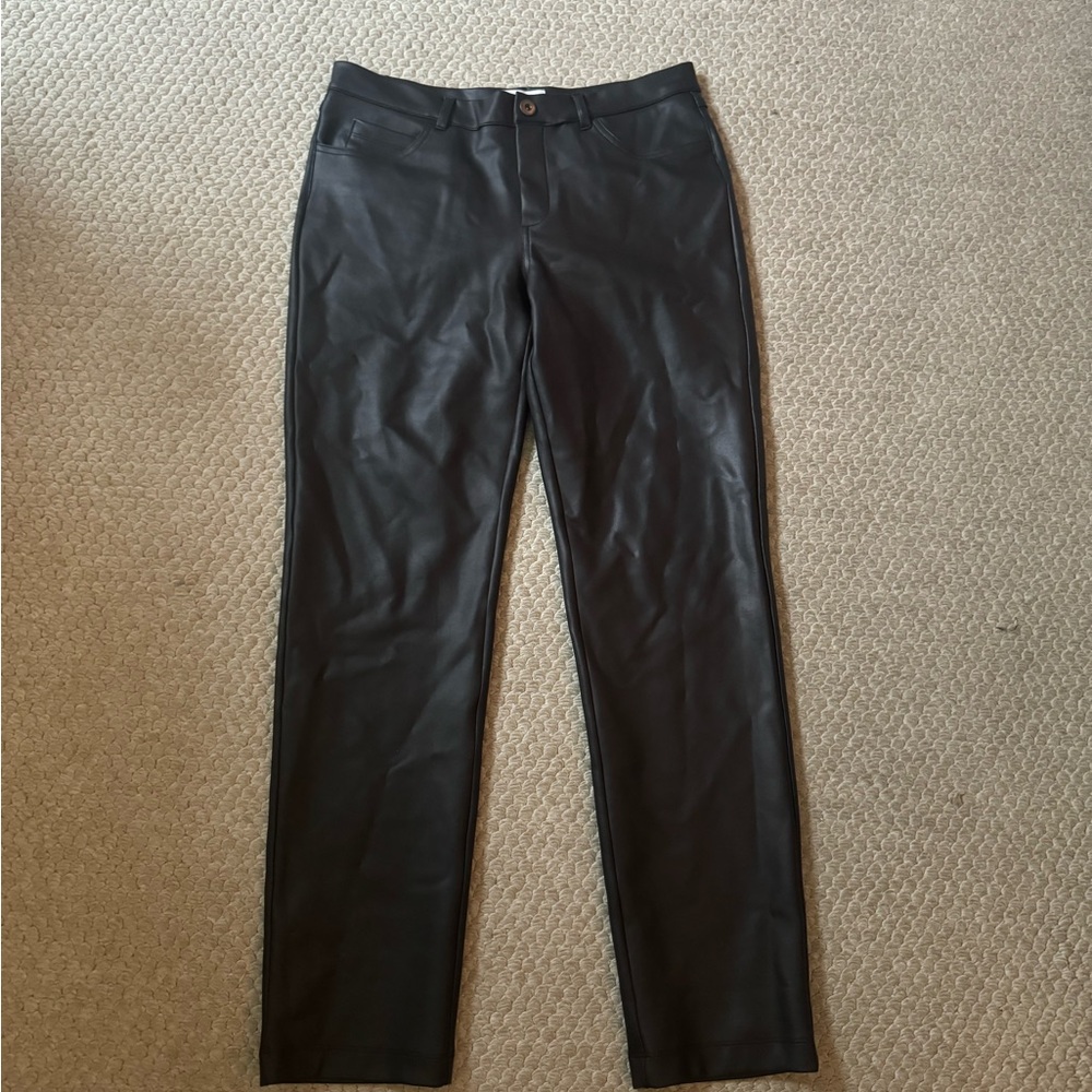 Black Straight Leg Women's Pants - Picture 3 of 6